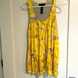 International Concepts Small Blouse Flowy Rhinestone Sparkly & Lace Accents S/M